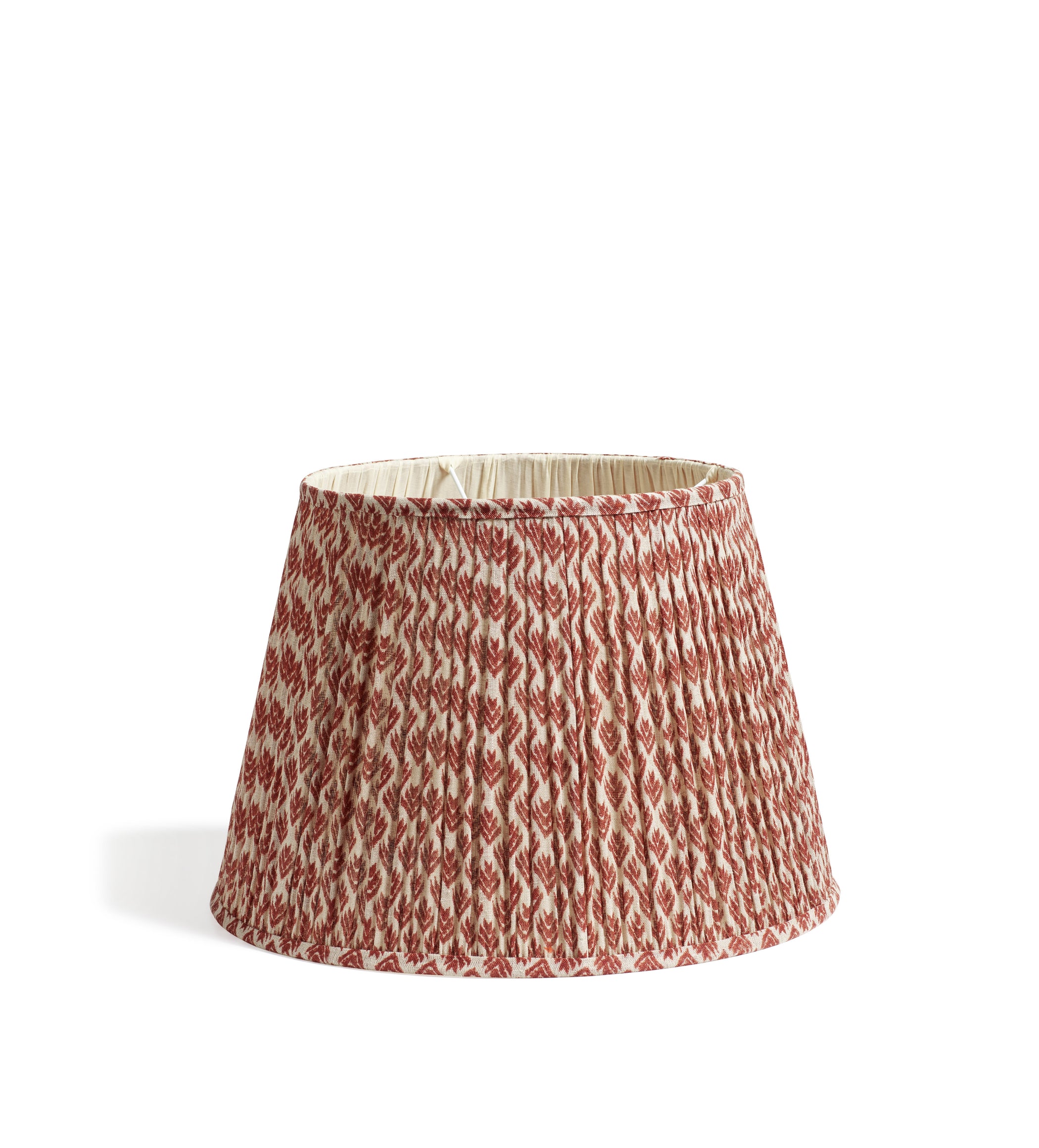 Hirkani Pleated Linen Lampshade 45cm - Blood Orange