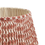 Hirkani Pleated Linen Lampshade 45cm - Blood Orange