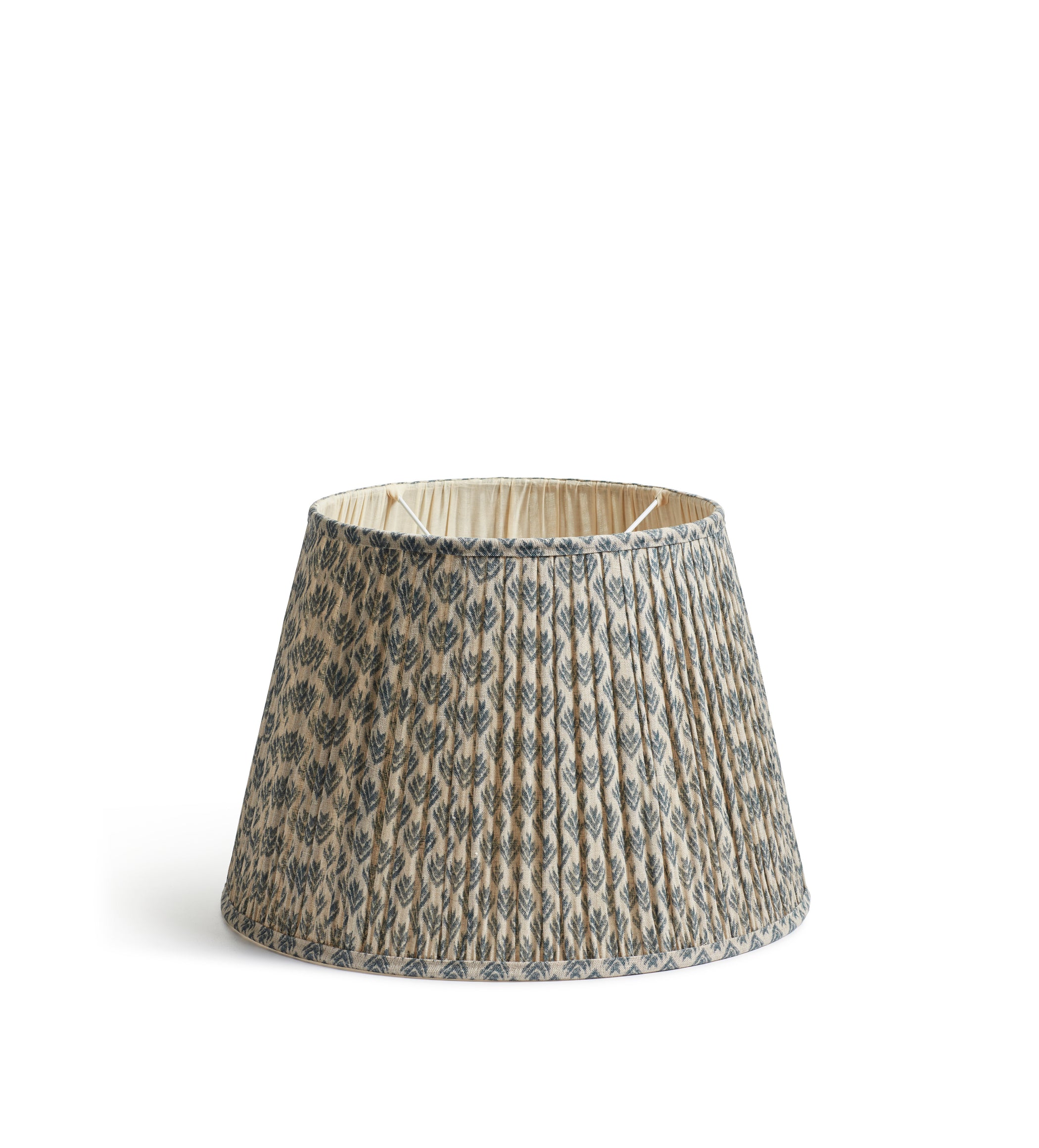 Hirkani Pleated Linen Lampshade 45cm - Air Force Blue