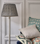 Hirkani Pleated Linen Lampshade 45cm - Air Force Blue