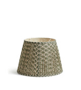 Hirkani Pleated Linen Lampshade 45cm - Moss