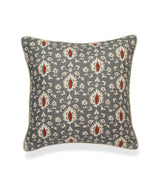 Joti Embroidered Cushion Cover - Grey Blue