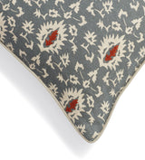 Joti Embroidered Cushion Cover - Grey Blue