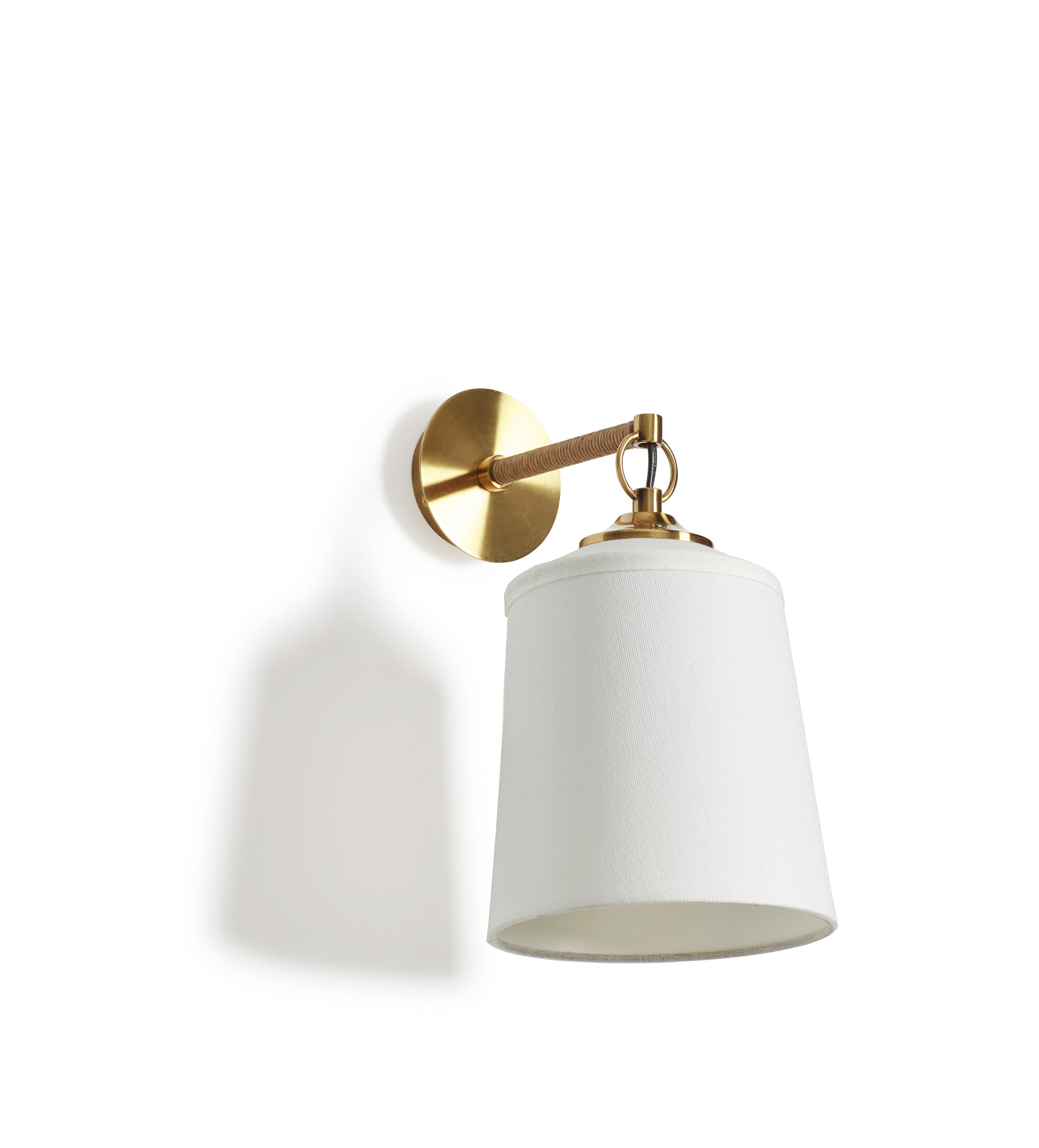 Kirana Wall Lamp and Shade - Natural/White