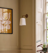 Kirana Wall Lamp and Shade - Natural/White