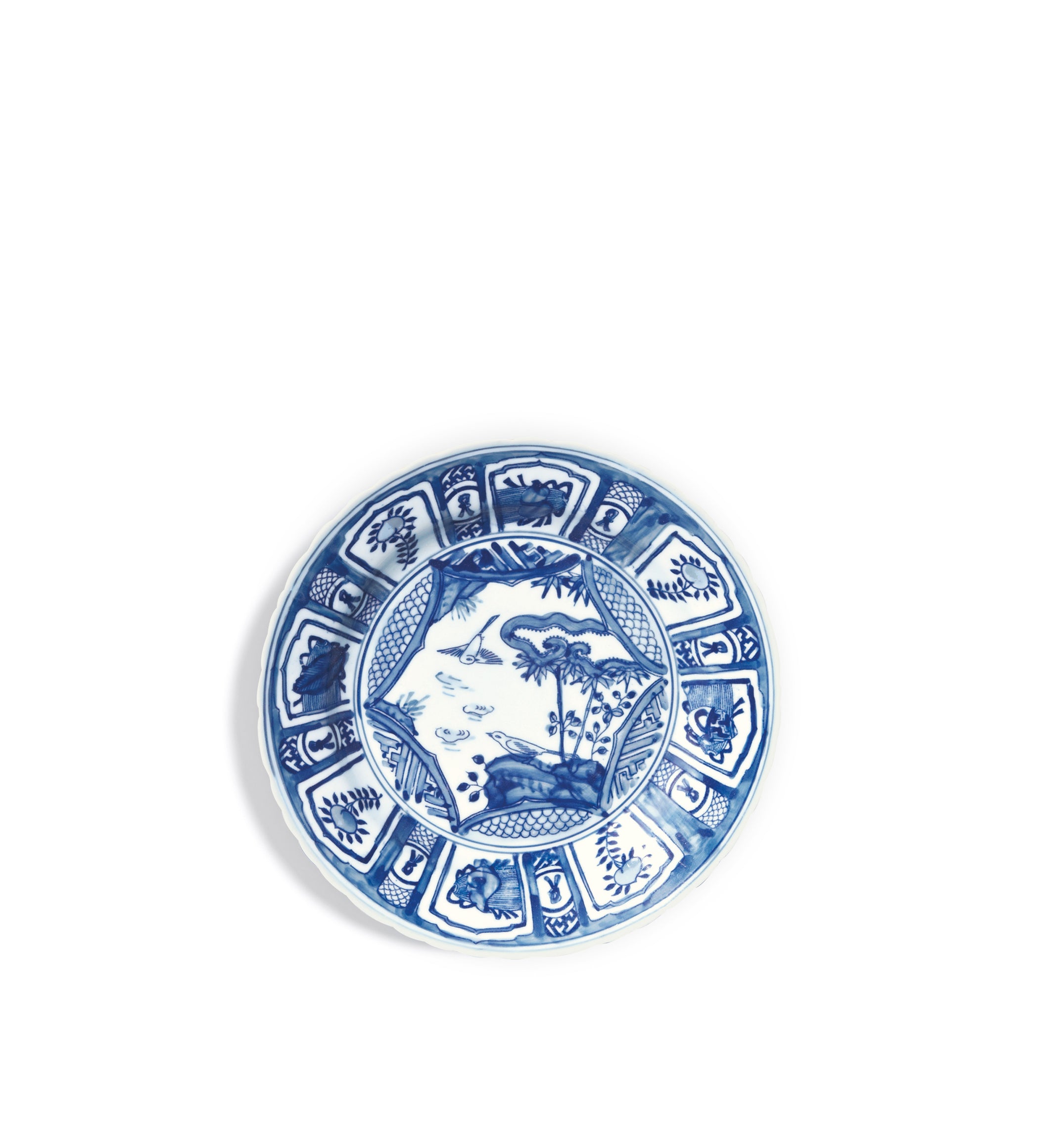 Kraak Starter/Dessert Plate - Blue/White