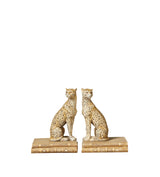 Lakadema Leopard Bookends - Cream