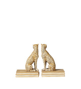 Lakadema Leopard Bookends - Cream