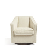 George Bouclé Swivel Armchair - Large - Almond