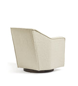 George Bouclé Swivel Armchair - Large - Almond