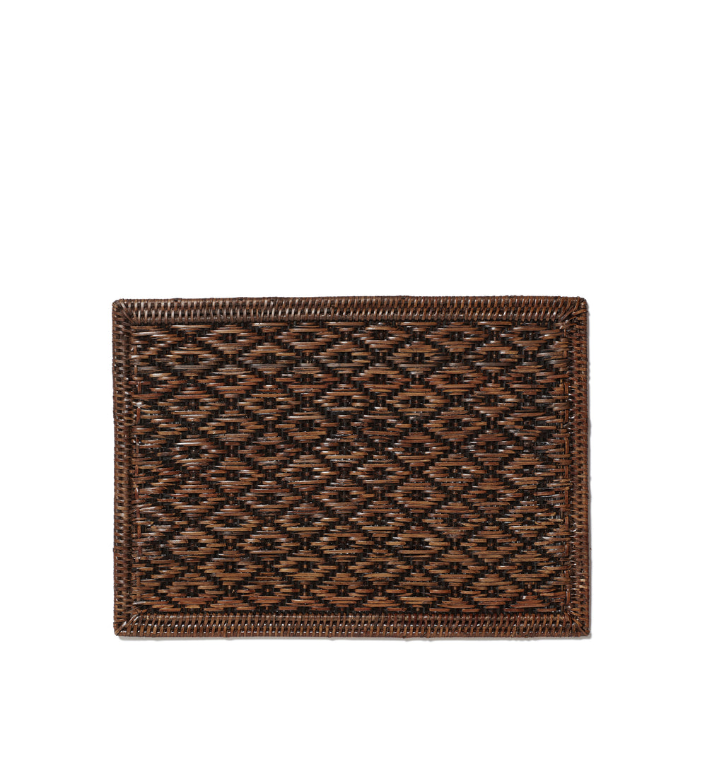 Mandalay Rattan Placemat - Large - Antique Brown