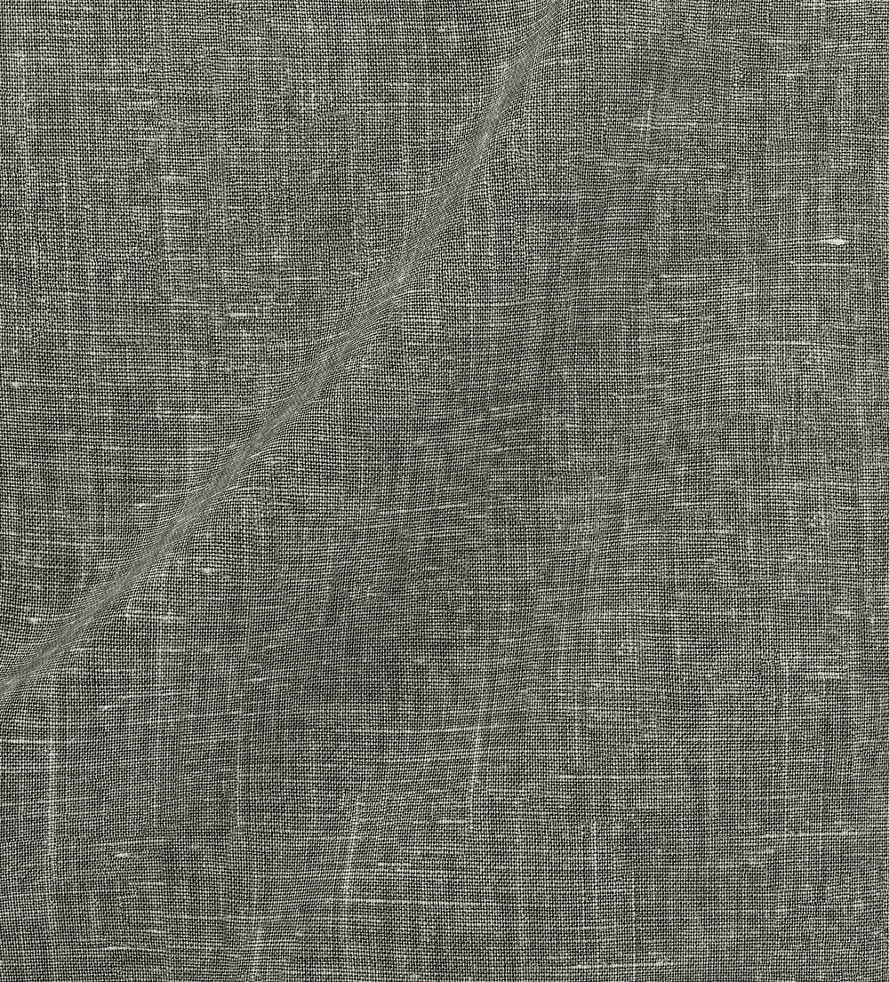 Laundered Linen Fabric Swatch - Dune Green