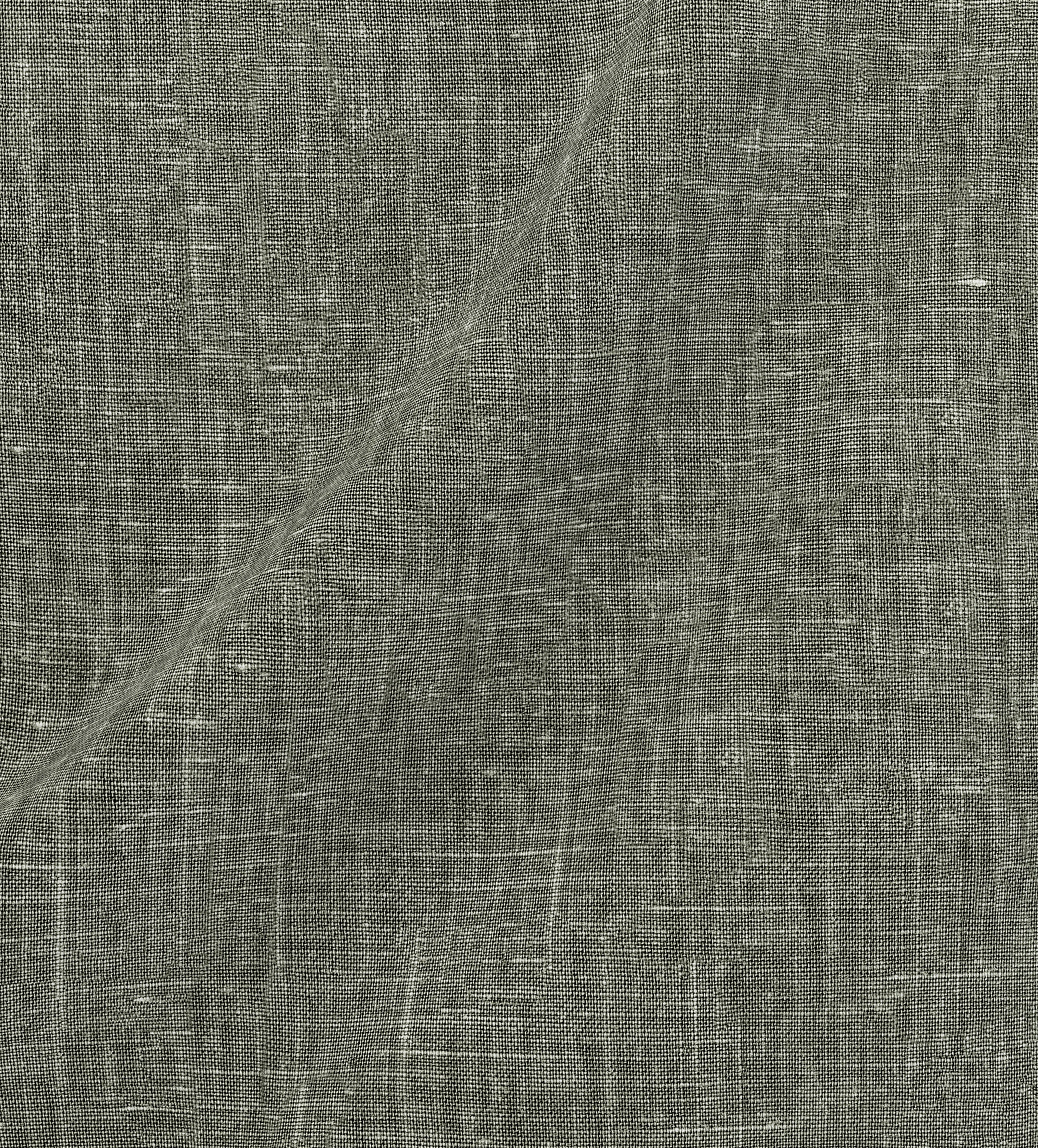 Laundered Linen Fabric Swatch - Dune Green