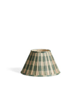 Lavanya Silk Pleated Lampshade 35cm - Heron Blue/Apricot