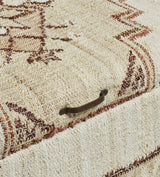 Leila Upholstered Ottoman - Chestnut