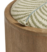 Leto Areca Ottoman - Weathered Oak