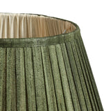 Longshan Silk Pleated Lampshade 35cm - Grey Green