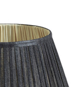 Longshan Silk Pleated Lampshade 35cm - Indigo