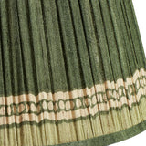 Longshan Silk Pleated Lampshade 45cm - Grey Green