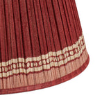 Longshan Silk Pleated Lampshade 45cm - Blood Orange