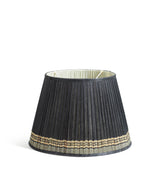 Longshan Silk Pleated Lampshade 45cm - Indigo