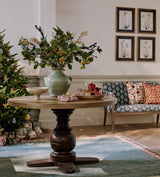 Magnus Dining Table - Weathered Oak/Espresso