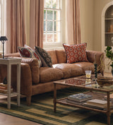 Marwick Leather 3-Seater Sofa - Aged Tobacco