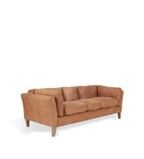 Marwick Leather 3-Seater Sofa - Aged Tobacco
