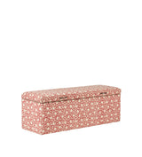 Mekar Upholstered Trunk - Washed Rust