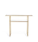 Merle Console Table - Antiqued Glass