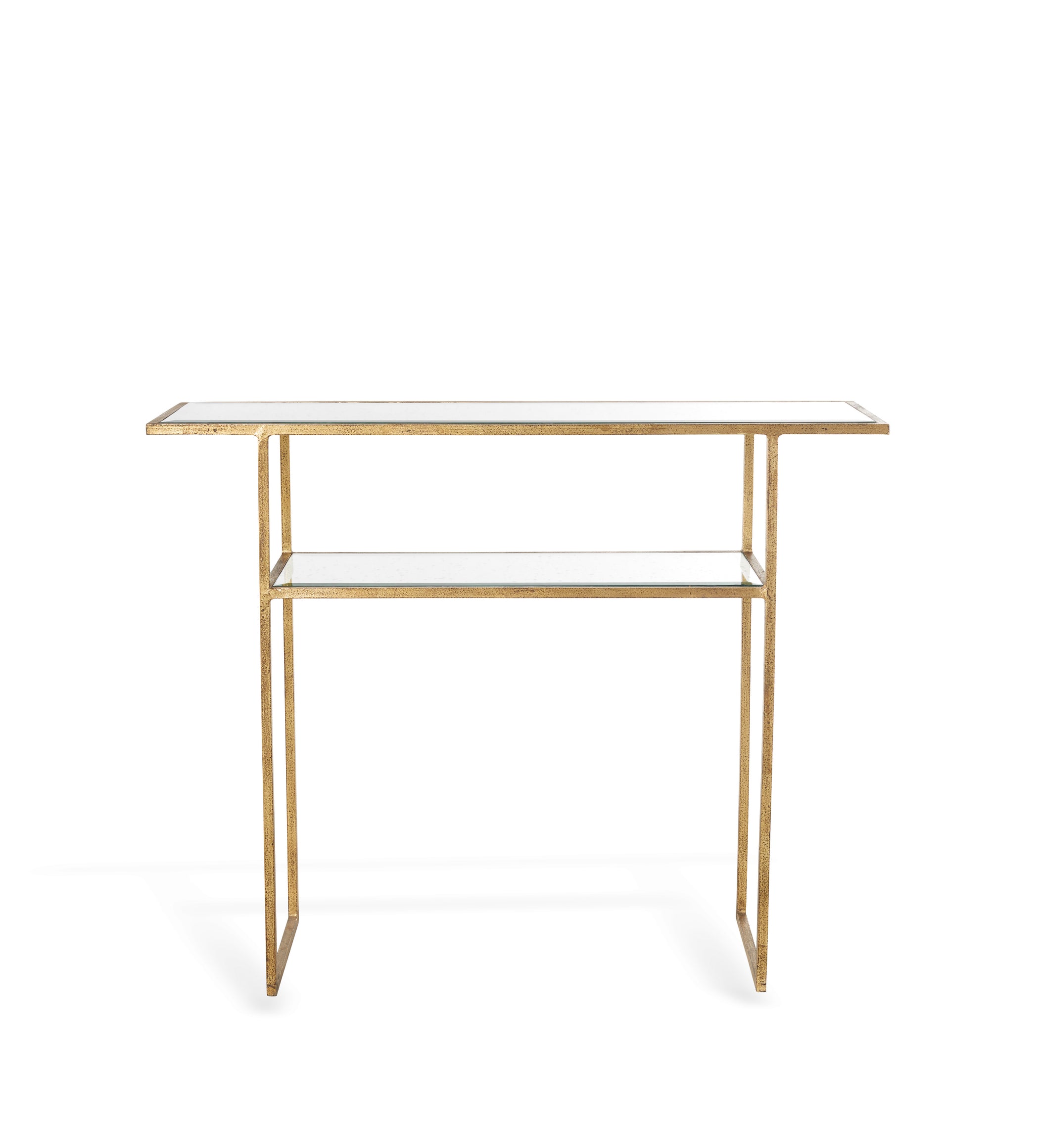 Merle Console Table - Antiqued Glass
