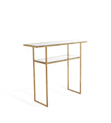 Merle Console Table - Antiqued Glass