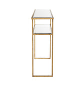 Merle Console Table - Antiqued Glass