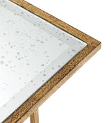 Merle Console Table - Antiqued Glass