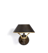 Mini Grisewood Wireless Wall Lamp and Shade - Brown