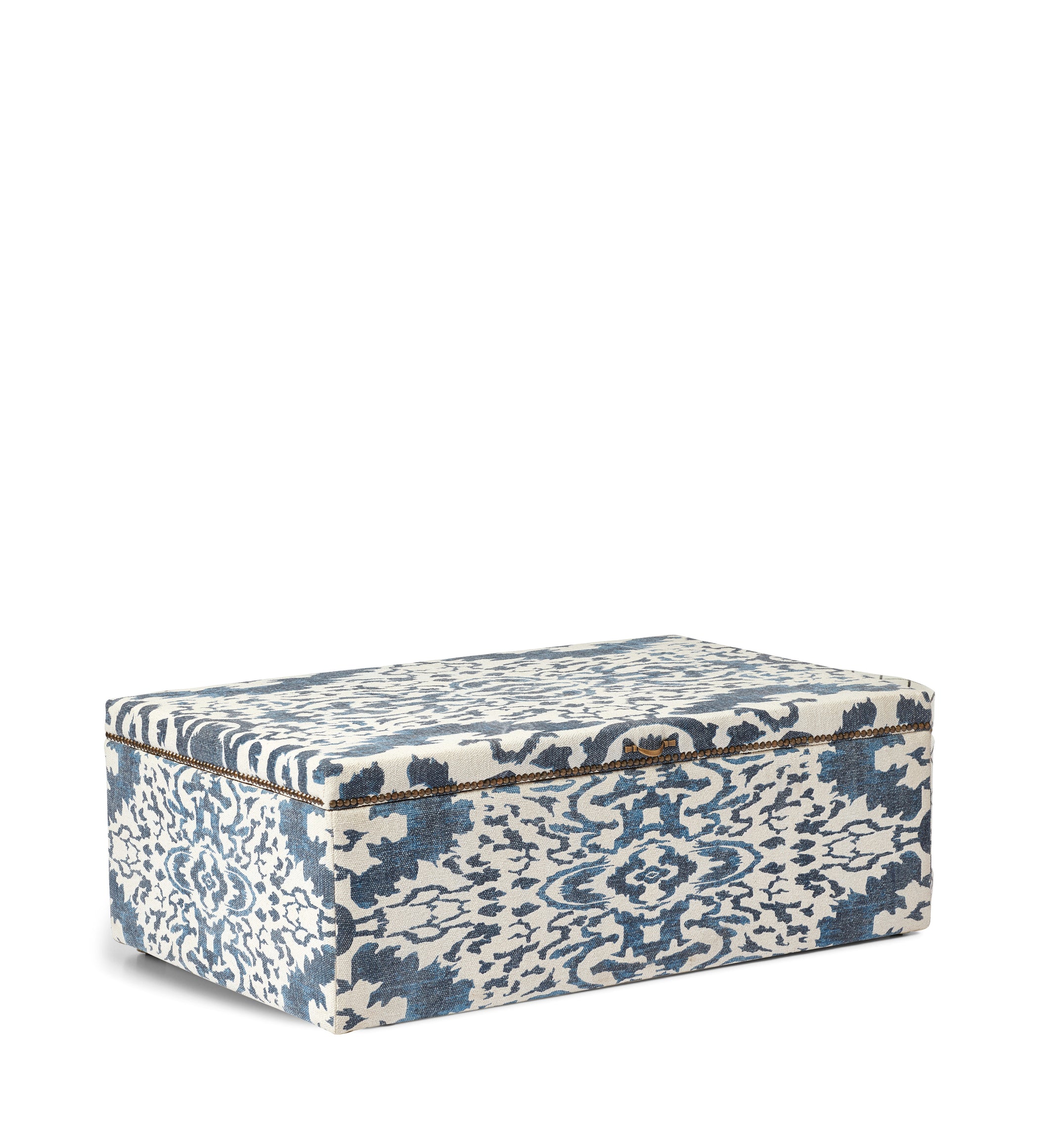 Nesbitt Upholstered Ottoman - Blue