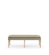 Nott Linen Bench - Sage/Blood Orange