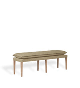 Nott Linen Bench - Wild Oats Wide Herringbone