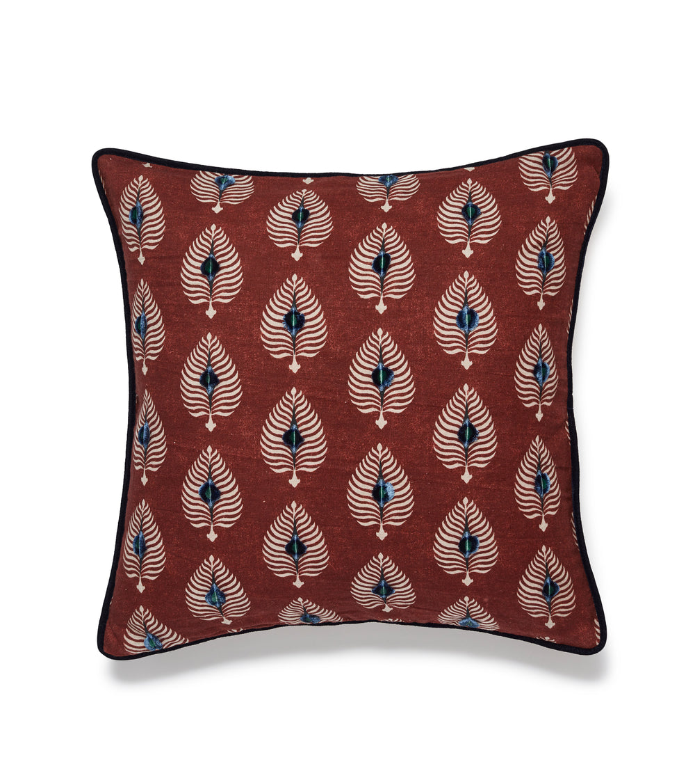Ocellus Cushion Cover - Red Garnet