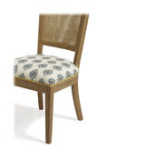 Ormoy Ocellus Armless Dining Chair - Blue/Natural
