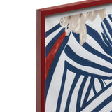 Framed Gemini Prints Pair - Blue/Rust