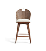 Panela Rattan Bar Stool - Chestnut