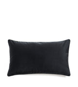 Plain Velvet Rectangular Cushion Cover - Charcoal