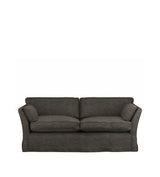 COVER ONLY - Radcliffe Laundered Linen Loose Cover for 3-Seater Sofa - Warm Grey
