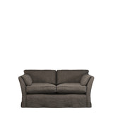 COVER ONLY - Radcliffe Stonewash Linen Loose Cover for 2-Seater Sofa - Walnut