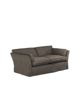 COVER ONLY - Radcliffe Stonewash Linen Loose Cover for 3-Seater Sofa - Walnut