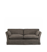 COVER ONLY - Radcliffe Stonewash Linen Loose Cover for 3-Seater Sofa - Walnut