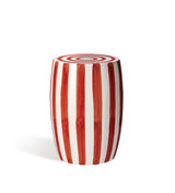 Rander Ceramic Stool - Red/White