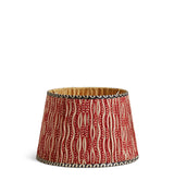 Roa Silk Pleated Lampshade 35cm - Vermillion Red