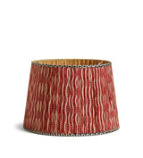 Roa Silk Pleated Lampshade 45cm - Vermillion Red